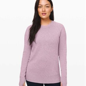 LULULEMON Still Lotus Sweater Reversible *heathered Frosted Mulberry*